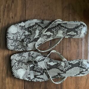 Abercrombie & Fitch Snakeskin Pattern Sandals